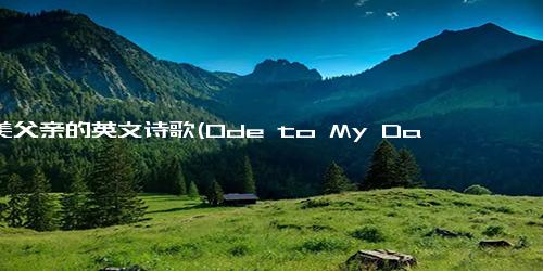 赞美父亲的英文诗歌(Ode to My Dad)